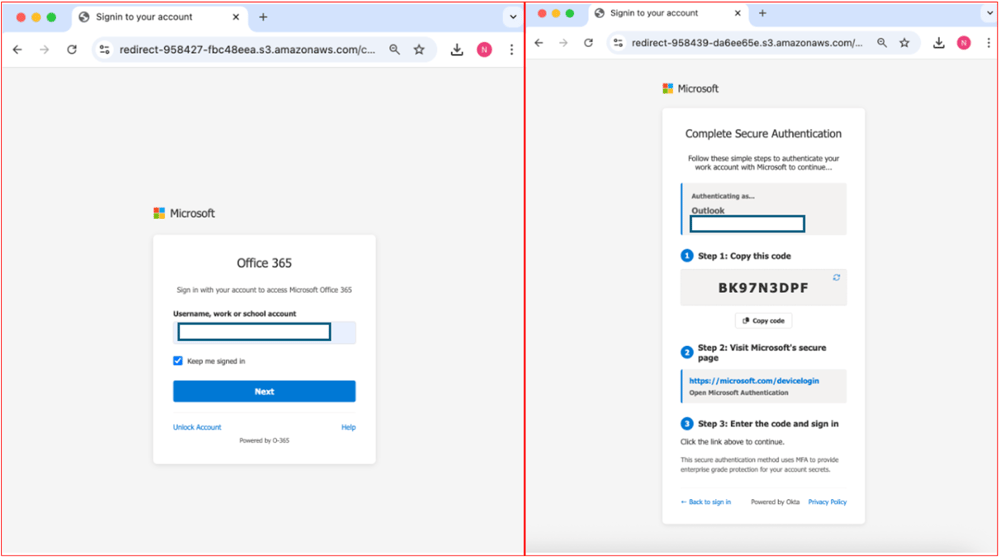 攻撃者が作成したLPの例