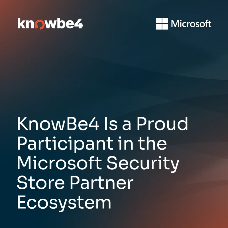 KnowBe4 is a proud participant in the Microsoft Security Store Partner Ecosystem